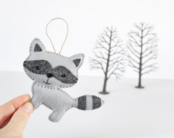 Friendly Raccoon Ornament - Baby Shower - Party Favor