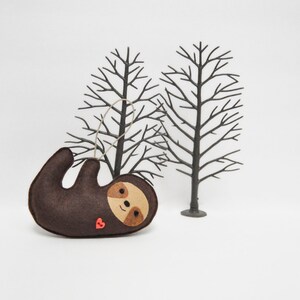 Sloth Christmas Ornament Baby Shower Party Favor image 2