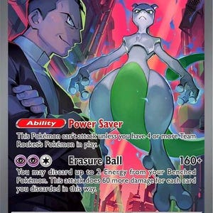 Tarjeta proxy de Mewtwo Ex de Shiny Rocket
