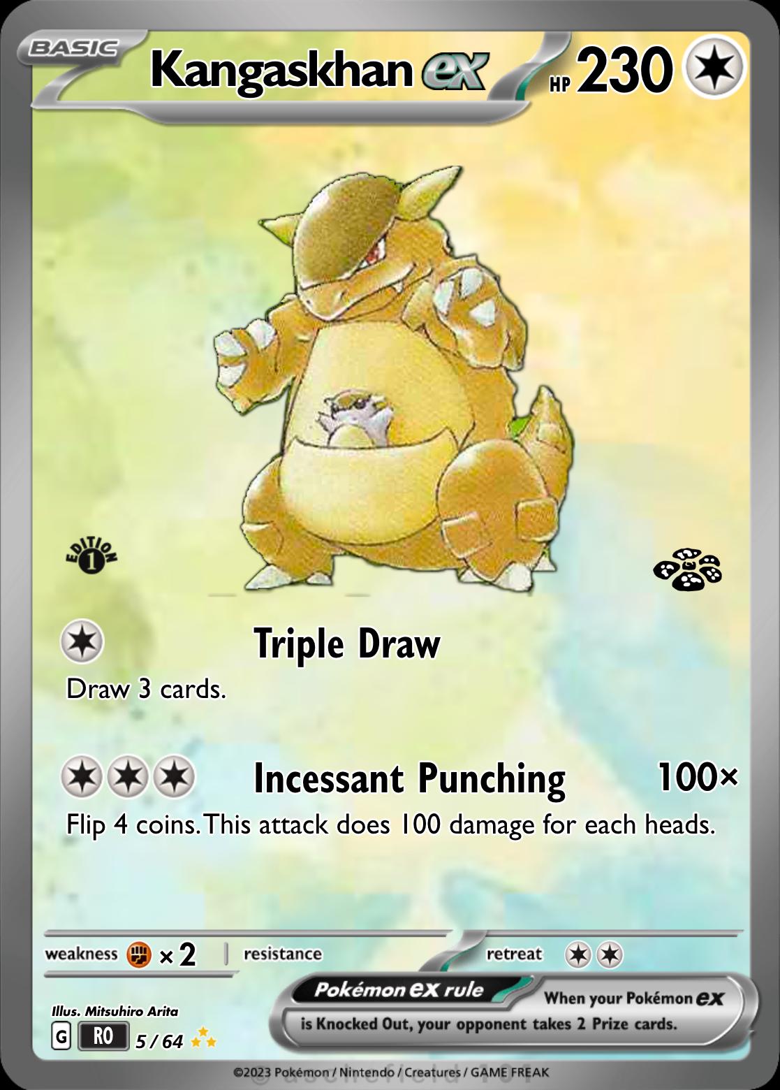 kangaskhan pokemon card ex Amazon.com: Large Size Pokemon Card - Mega Kangaskhan ex Lenticular Promo