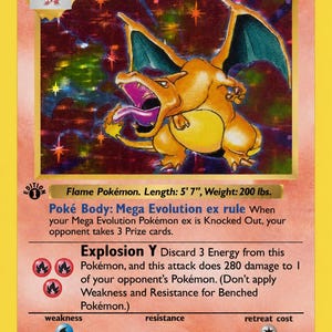 Carta proxy Charizard 151 Ex del Set Base