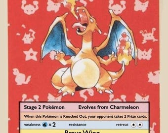 Charizard Japanese Topsun Blue Back #6 PROXY Card - Etsy India