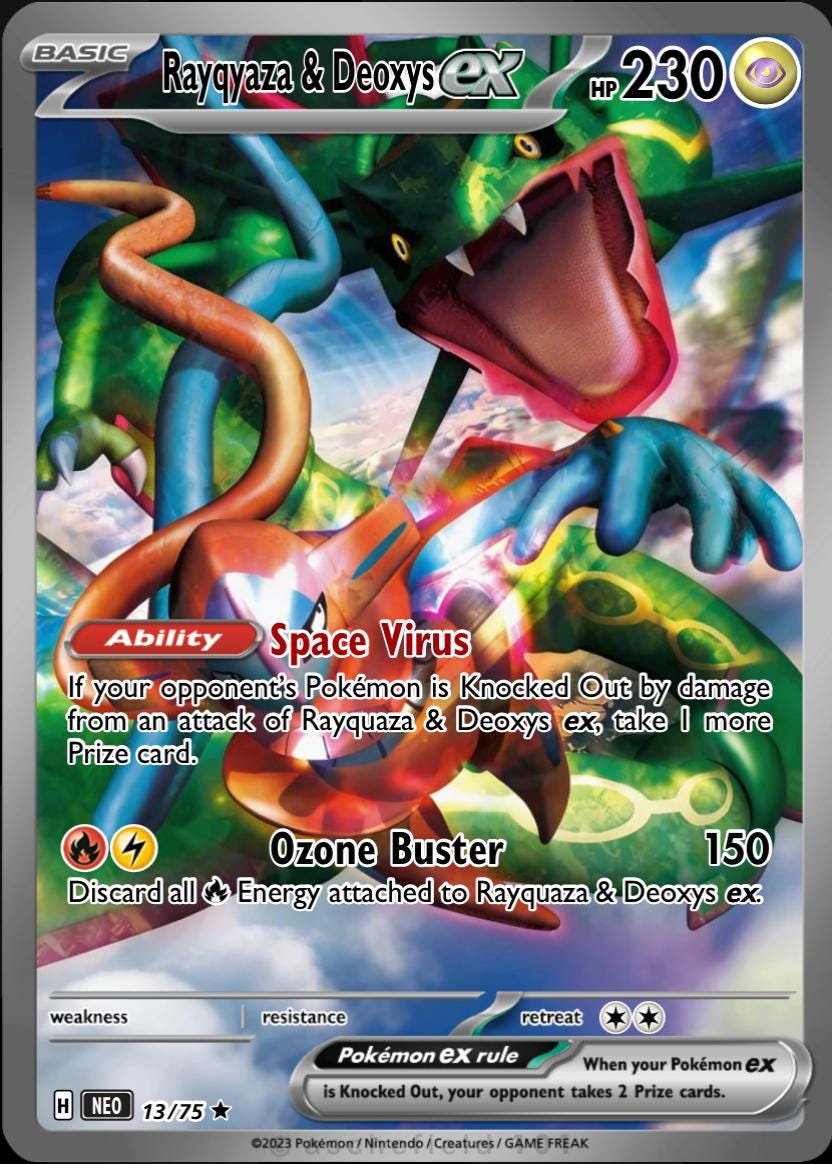 Rayquaza & Deoxys Legend - Etsy