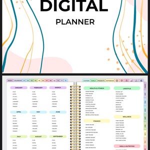 2025 Printable Planner Daily Weekly Monthly To Do List Goals Habit Tracker PDF