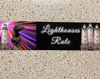 Lighthouses Rule- Bumper Sticker