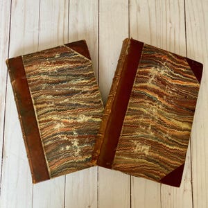 1855 Household Words by Charles Dickens: Antique Victorian Books, Volume X & XI