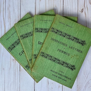 Antique French Book Set: Illustrated Novels, Early 1900s Literature