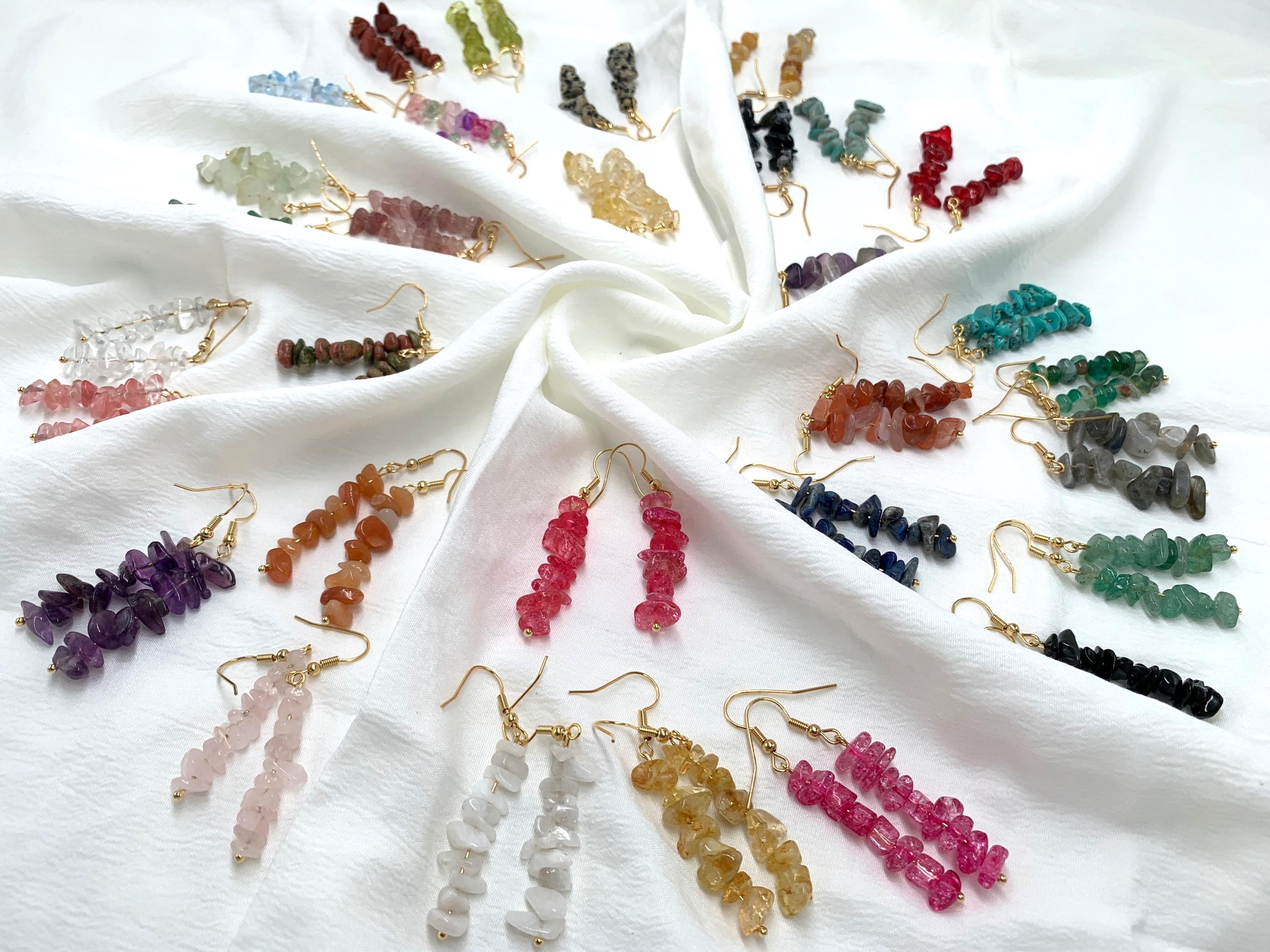 Handmade Crystal Earrings | Natural Amethyst & Quartz | Unique Gemstone Jewelry | Elegant Dangle Earrings | Perfect Gift for Her