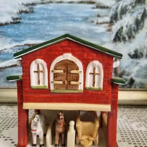 Villeroy and Boch Christmas Toy&#39;s Village Nativity Stable scene new, no box