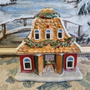 Porta-vela Villeroy e Boch em memória dos brinquedos de Natal dos Correios do Pólo Norte