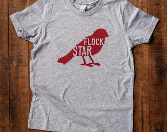 Flock Star Kids Tee Birder Bird Lover