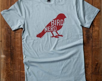 Bird Nerd Tee Shirt Adult