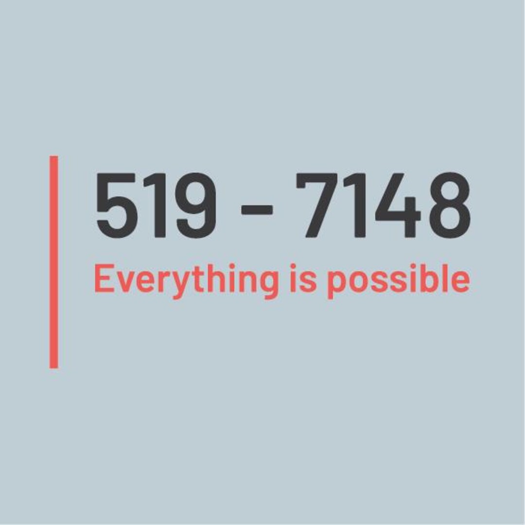 Everything is Possible Number 519-7148 Wish - Etsy