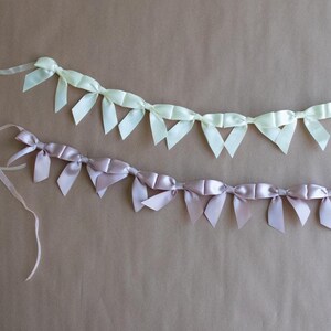 Delicate Bow Garland for Daughter Gift for Baby Shower Bow Decor for Nursery Girl Bow Wall Decor Princess Theme Party Girly Pink Decorations