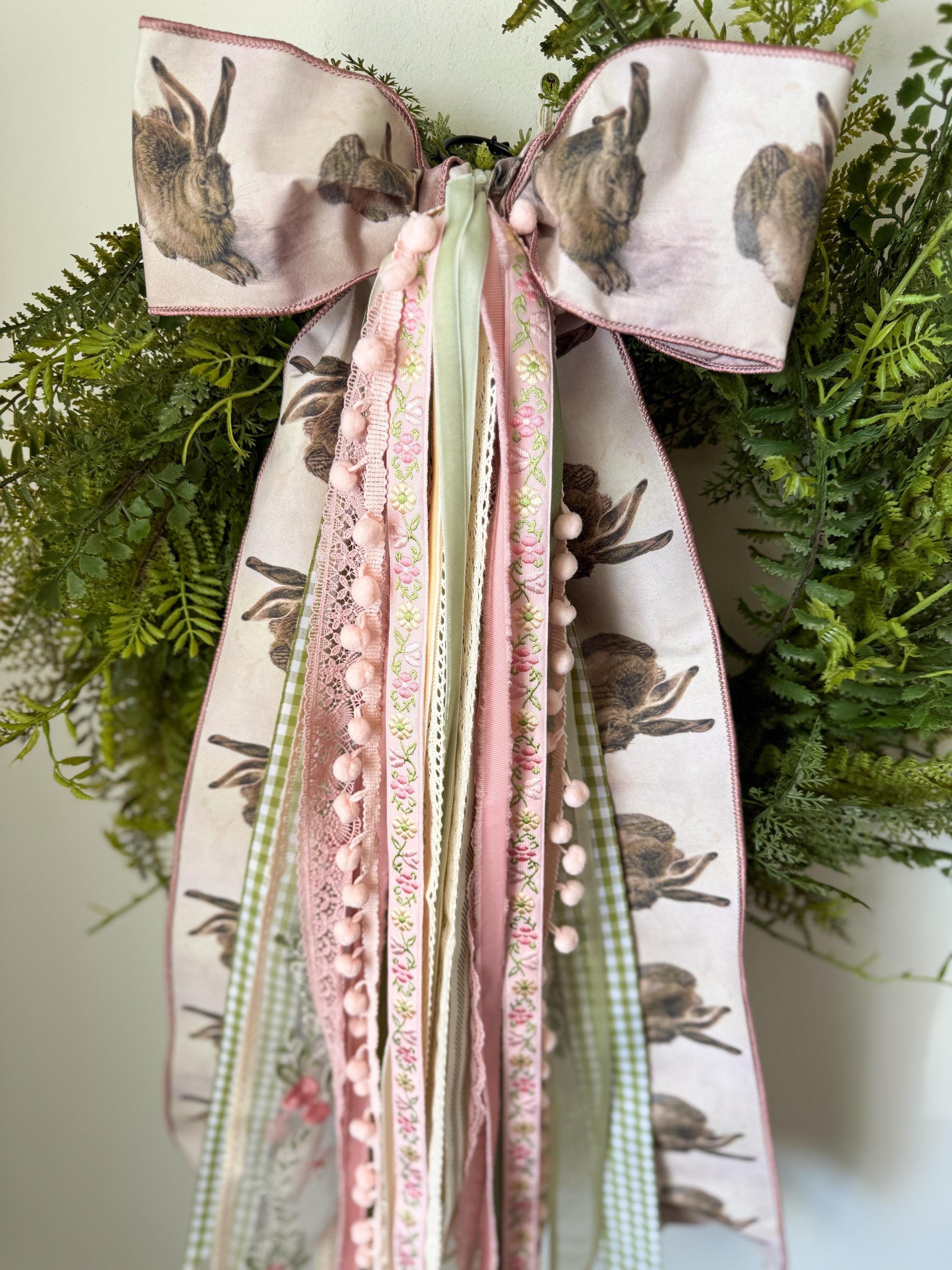 Nastro Pasquale Con Coniglietti - 9,1m X 5cm, In Raso Per Decorazioni E Regali - Foto 4