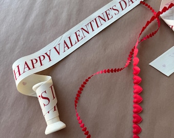 Valentine’s Day Ribbon Love You ribbon Happy Valentines Day Gift Wrap Valentine’s Day Ribbon for Valentines Day Party Decor Ribbon Unique