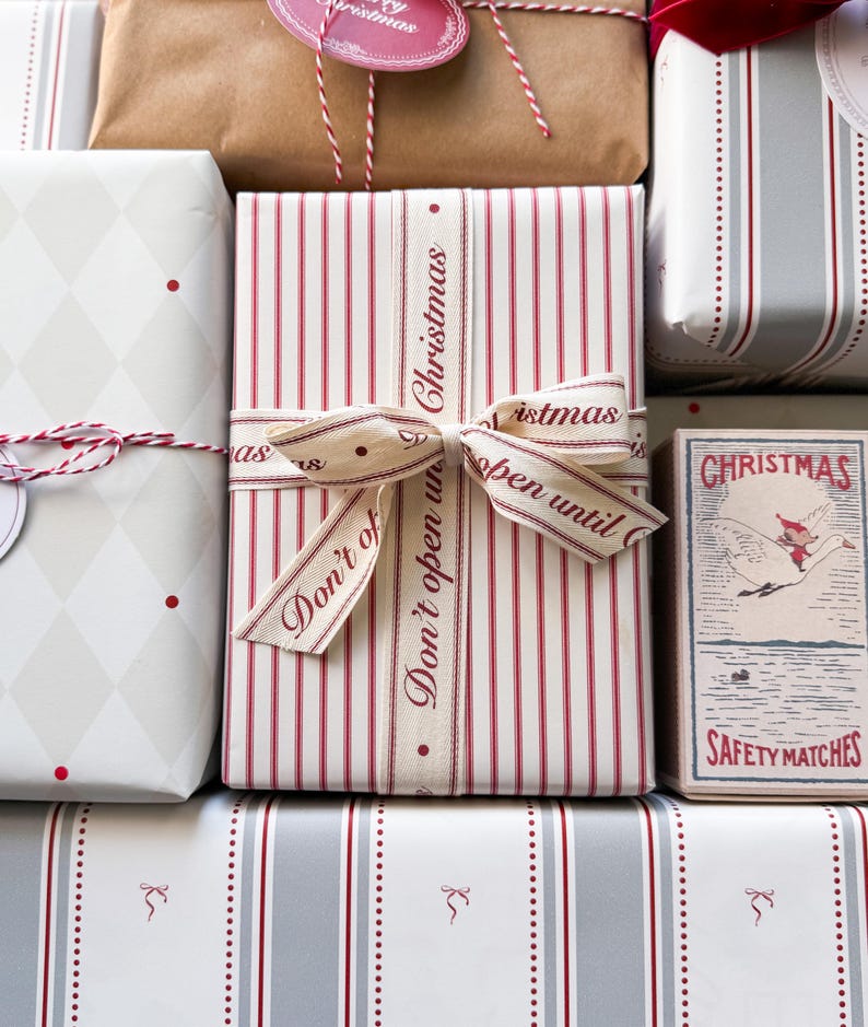 Christmas Ribbon Gift Wrapping Ribbon for Christmas Gift Wrap Ribbon ...