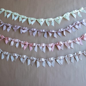 Garland Bow Customizable Party Decor Bridal Shower Decor Baby Girl Nursery Garland Birthday Party Girl Bow Theme Party Pink Bow Party Gift