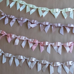 Valentine&#39;s Day Garland Decor Pink Bow Garland Valentine&#39;s Decor Galentine&#39;s Party Inspiration Galentines Decor Valentine Garland for Mantle