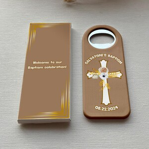 Bomboniere personalizzate per il battesimo per gli ospiti all'ingrosso, regalo di battesimo personalizzato per ragazzo, magnete per la cresima, regalo per bomboniere di battesimo per ragazza