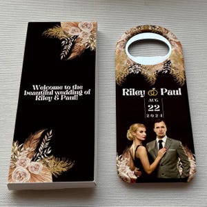 Custom Photo Save The Date Magnet: Wedding Favor Bottle Opener