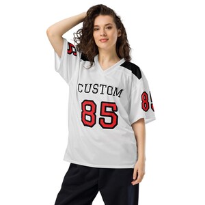 Aangepast American Football-shirt – gepersonaliseerd voetbalshirt – aangepaste naam en nummer – teamshirt – cadeau voor voetbalfans