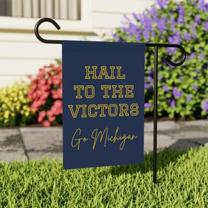 University of Michigan Garden Yard Flag - Hail To The Victors