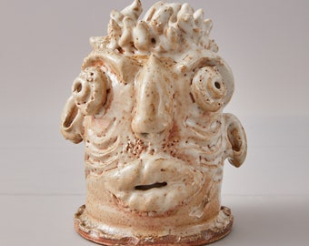 Collector face jug by Jim McDowell SPRING SALE, new pricing