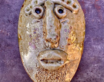 African inspired ceramic mask by Jim McDowell SPRING SALE New Pricing