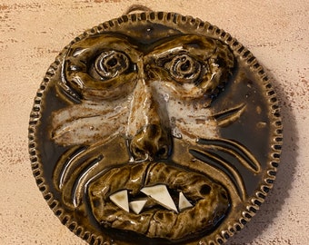 SPRING SALE African inspired ceramic mask by Jim McDowell