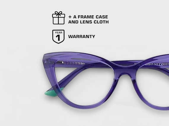 Cinema Chic Cat-Eye Glasses | Women Eyewear | Timeless Charm & Modern Flair | BlueBlock | Prescription Ready | Arty Tip Details