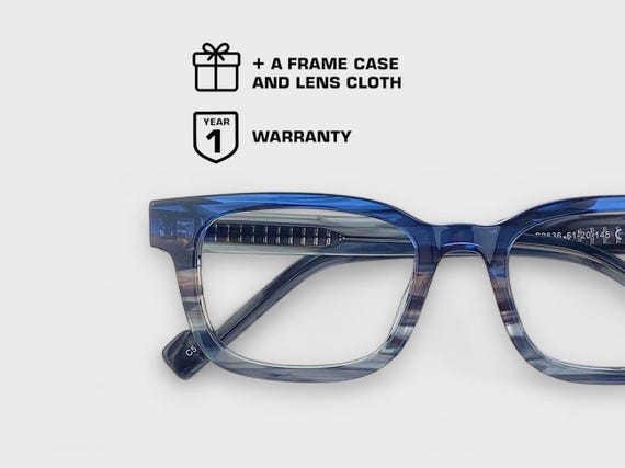 Rectangular Unisex Glasses | Rare Color Combinations | Italian Premium Acetate | Prescriptions Lenses Ready | Classic Shape Frame