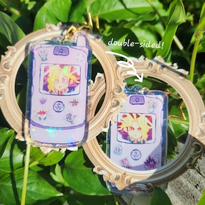 Double Sided! Puzzle Boys Phone Acrylic Charm
