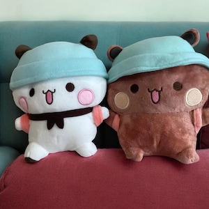 Bubu Dudu Plush Toy, Panda and Bear Stuffed Plushie Gift For Him & Her for Halloween, Birthday, Anniversary and Christmas Gift | 20CM