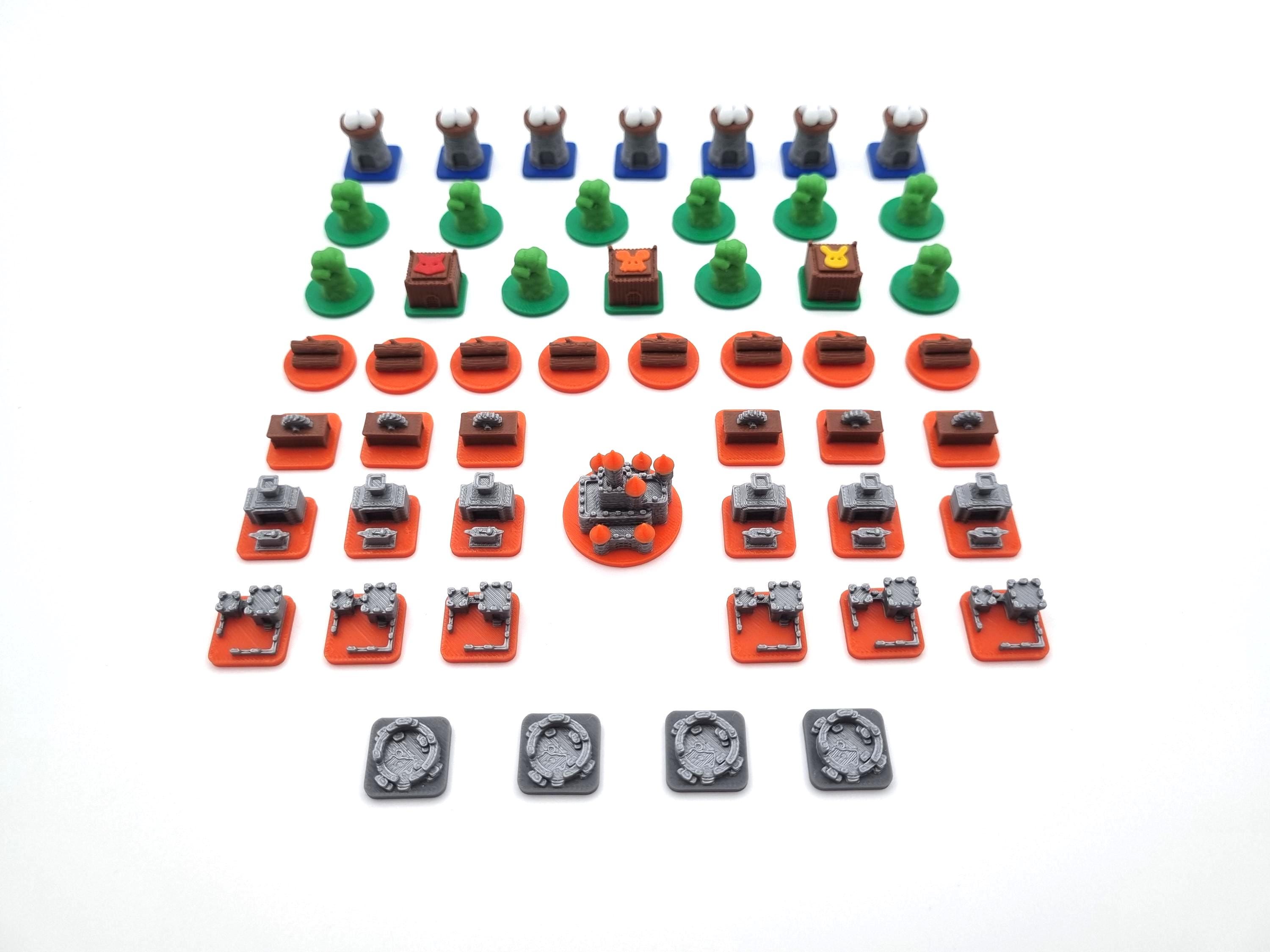 Root Board Game 3d Token Set - Etsy