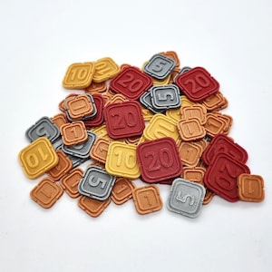 Ark Nova coin set, double sided, 70 pcs