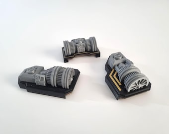 Engine miniatures compatible with Nemesis, 3 pcs