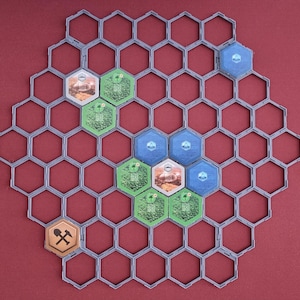 Grille hexagonale de terraformation de Mars, imprimée en 3D