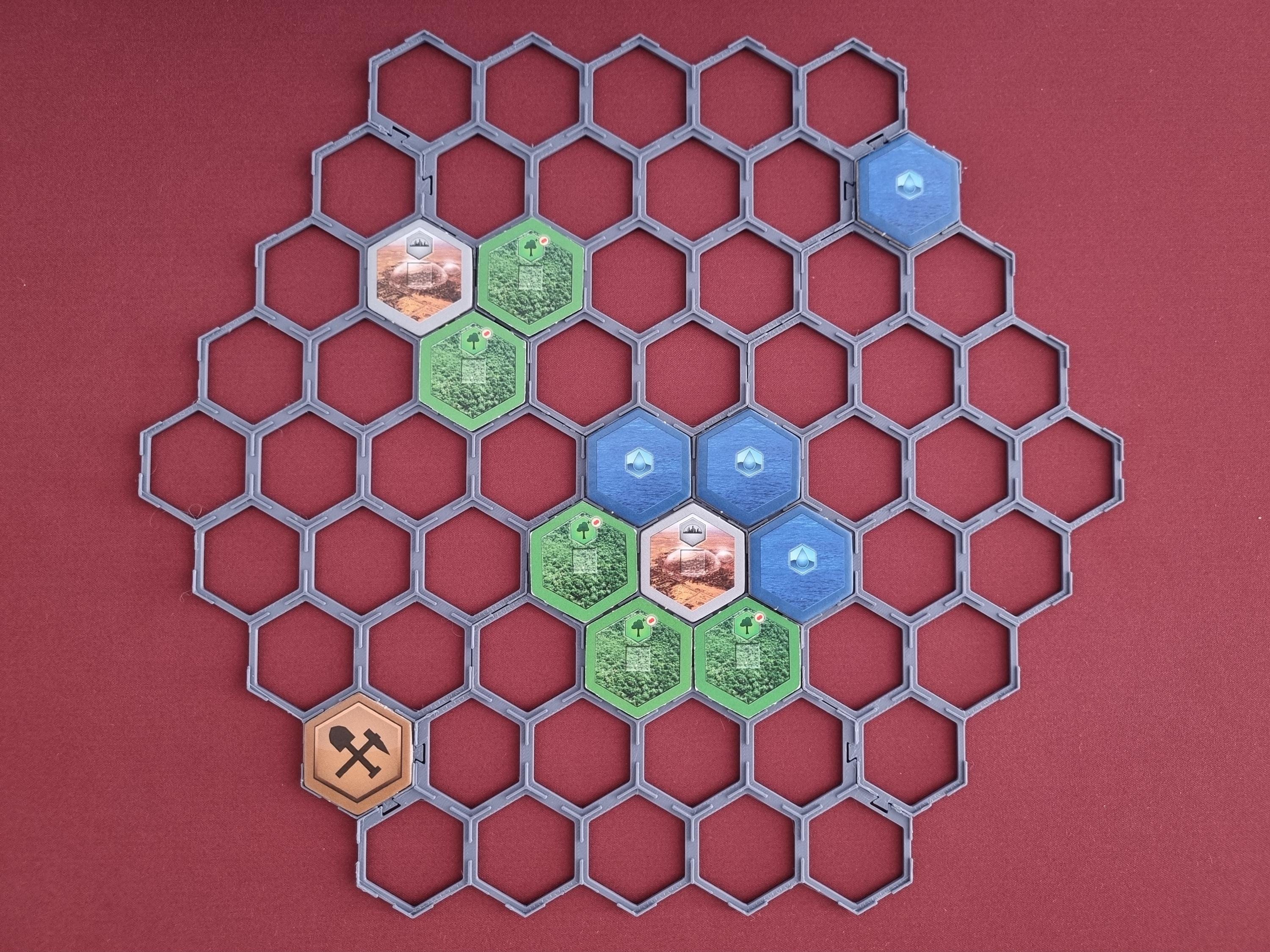 Terraforming Mars Overlay Hexagon Grid - Etsy