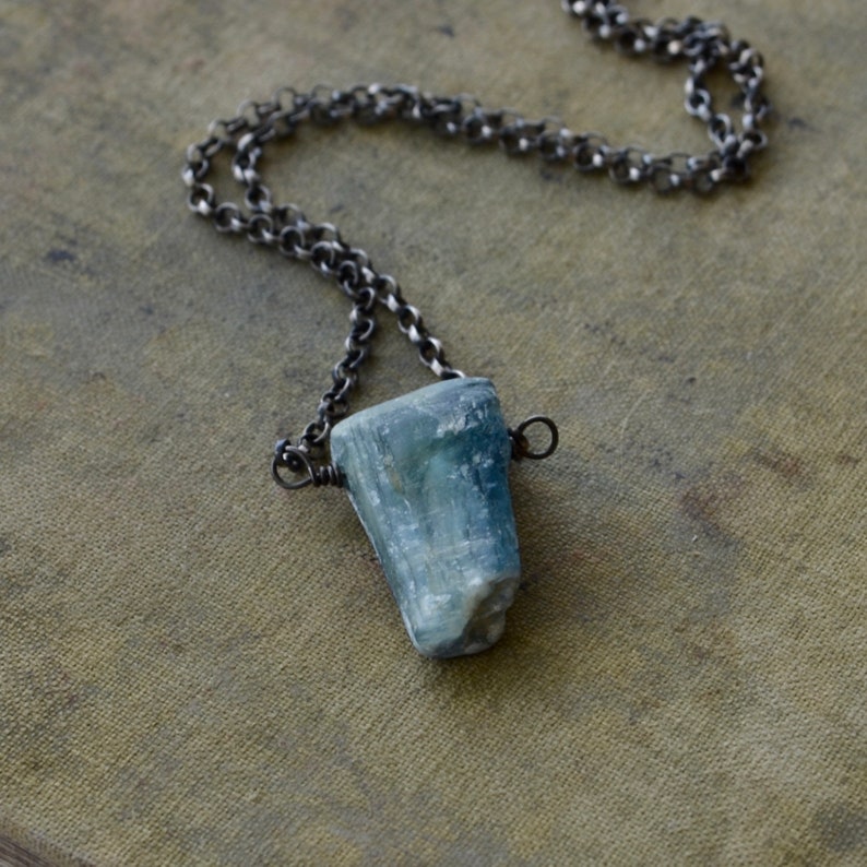 Natural Blue Kyanite Pendant