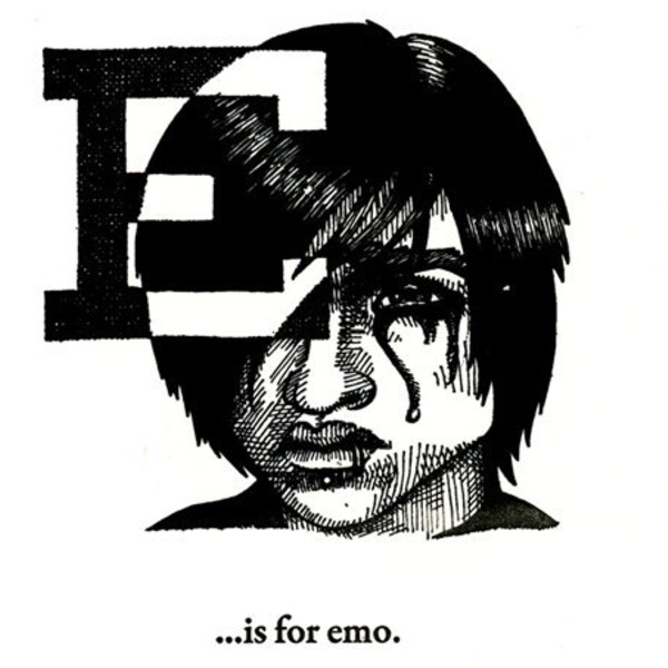 E is for Emo - Letterpress Print