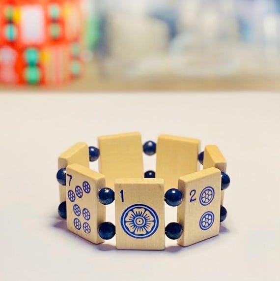 ご*！様 Vintage 90’s Bone Bracelet Mahjong Vintage 90's Bone Bracelet Mahjong