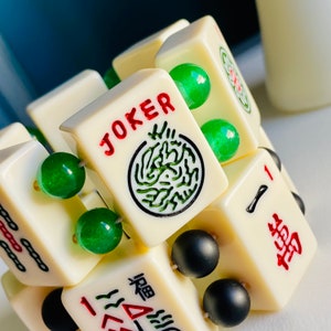Cream Mahjong Tiles 
