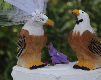 Bald Eagle Wedding Cake Topper for Philadelphia Football Fans Fourth of July or Washington DC Wedding