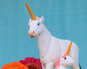 Mama Baby Unicorn Cake Topper for Magical Baby Shower