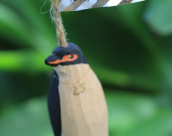 Custom Penguin Ornament for Christmas or Birthday Gift