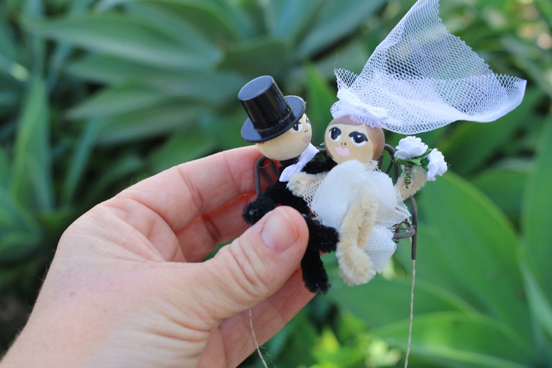 Custom Wedding Cake Topper Bride Groom Newlywed Ornament
