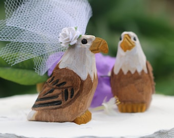 Bald Eagle Wedding Cake Topper for Philadelphia Football Fans Fourth of July or Washington DC Wedding