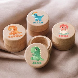 Caja del Hada de los Dientes - Caja de madera personalizada para monedas del Hada de los Dientes - Caja de madera para guardar dientes para niñas y niños - Regalo de bautizo - Caja para el cordón umbilical del bebé