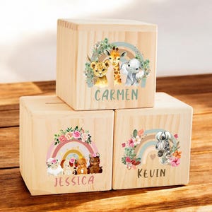 Kids Piggy Bank - Personalized Money Box with Baby Name - Child Money Box - Personalized Wooden Money Box - Children Christmas Baby shower